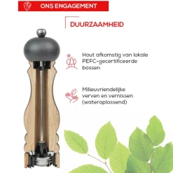 Peugeot - Paris u'select Pepermolen naturel hout 22 cm