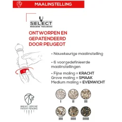 Peugeot - Paris u'select Pepermolen naturel hout 30 cm