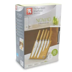 Richardson Sheffield - Nomad 5-delige Messenset met Magnetische Messenblok - Bamboe