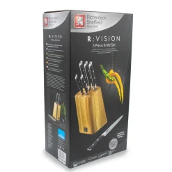Richardson Sheffield - R Vision 5-Delige Messenset met Blok - Hout