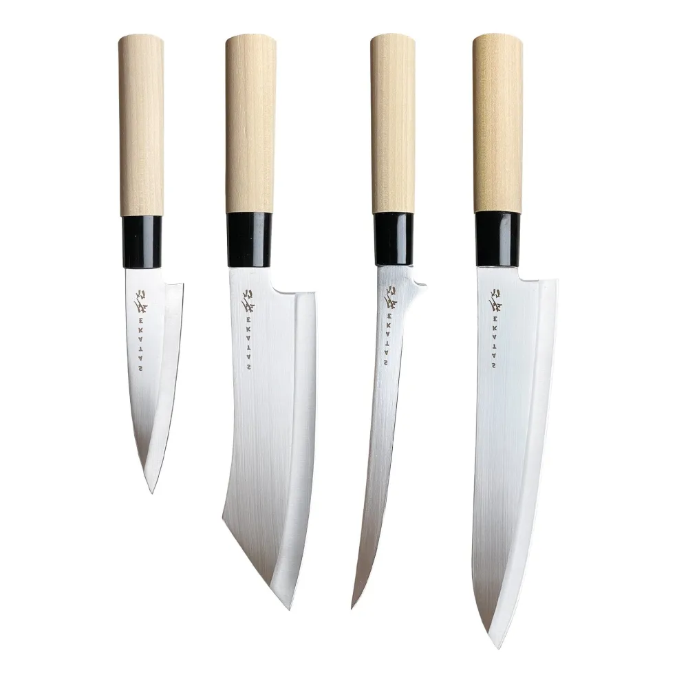 Satake - Japanse 4 delige messenset Magnolia Wood
