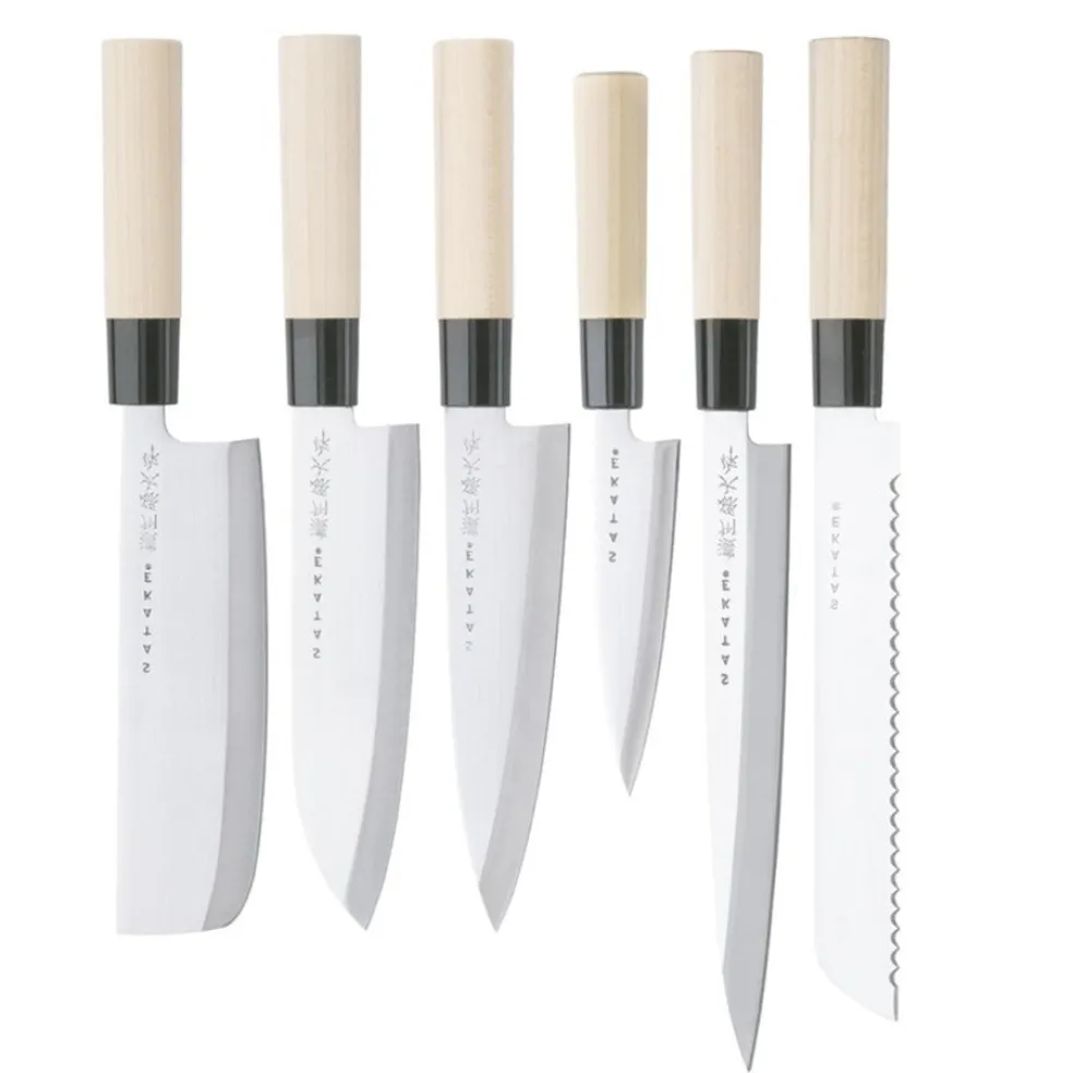 Satake - Japanse 6-delige messenset Magnolia Wood