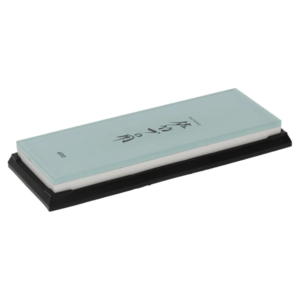 Satake - Splash & Go Slijpsteen 400 Grit met glazen bodem