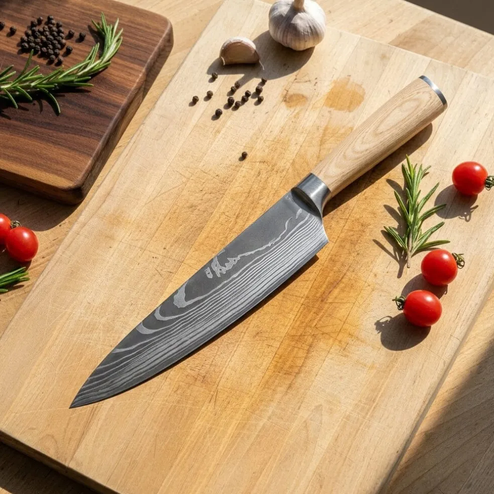 Shinrai Knives - Akari Damascus Print 6-delige messenset