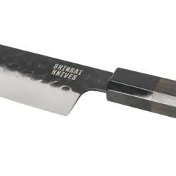 Shinrai Knives - Blackout Edition Damascus Santoku mes 18 cm