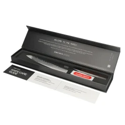 Shinrai Knives - Blackout Edition Damascus Koksmes 20 cm