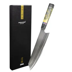 Shinrai Knives - Damascus Kiritsuke Mes 7 Layer - Special Edition 23 cm