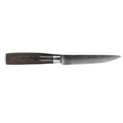 Shinrai Knives - Damascus Print 4 Steakmessen 12 cm
