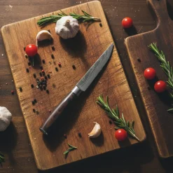 Shinrai Knives - Damascus Print 4 Steakmessen 12 cm