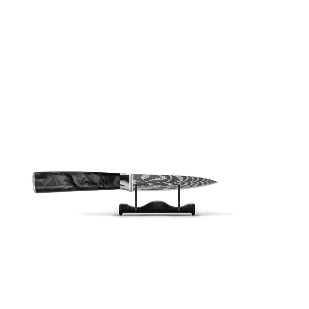 Shinrai Knives - Damascus Print Onyx Schilmes 8 cm