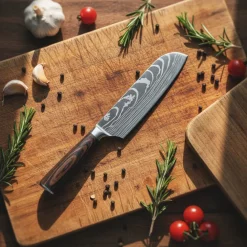 Shinrai Knives - Damascus Print 9-delige Messenset