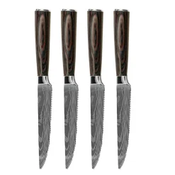 Shinrai Knives - Damascus Print 13-delige Messenset - Master collection XL set
