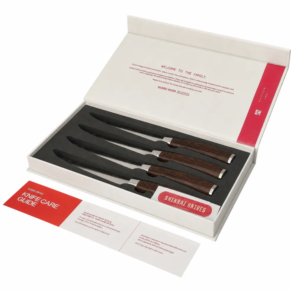 Shinrai Knives - Damascus Print 13-delige Messenset - Master collection XL set