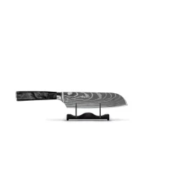 Shinrai Knives - Damascus Print Onyx Epoxy 9-delige Messenset