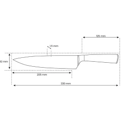 Shinrai Knives - Damascus Print Epoxy Sapphire Koksmes 20 cm
