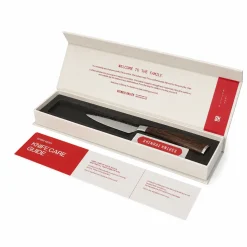 Shinrai Knives - Damascus Print 4-delige Messenset - Santoku + Broodmes + Nakiri + Schilmes