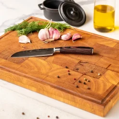 Shinrai Knives - Damascus Print 5-delige Messenset - Koksmes + Broodmes + Nakiri + Kleine Santoku + Schilmes