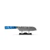 Shinrai Knives - Damascus Print Epoxy Sapphire Santoku mes 13 cm