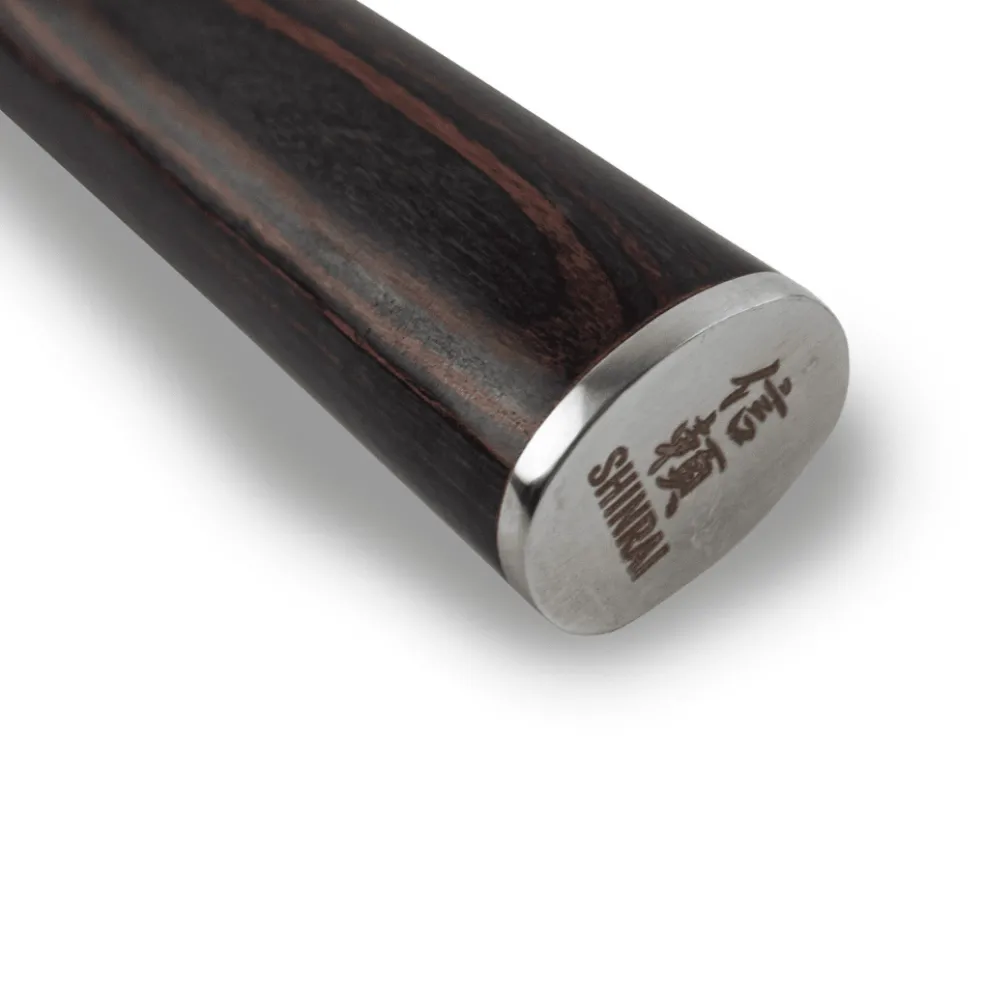 Shinrai Knives - Damascus Print 7-delige Messenset + Messenblok Robur