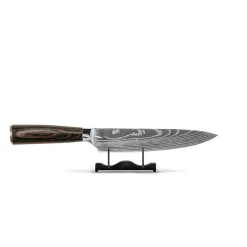 Shinrai Knives - Damascus Print 7-delige Messenset + Messenblok Cito dubbelzijdig