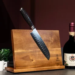 Shinrai Knives - Damast Pakka Wood Santoku 18 cm
