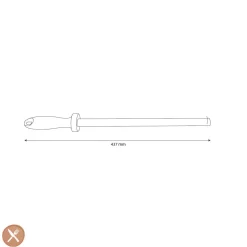 Shinrai Knives - Diamanten slijpstaaf zwart