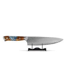 Shinrai Knives - Eclipse 2-delige Damascus Messenset - Koksmes + Broodmes