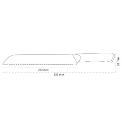 Shinrai Knives - Eclipse Series Damascus Broodmes 20 cm