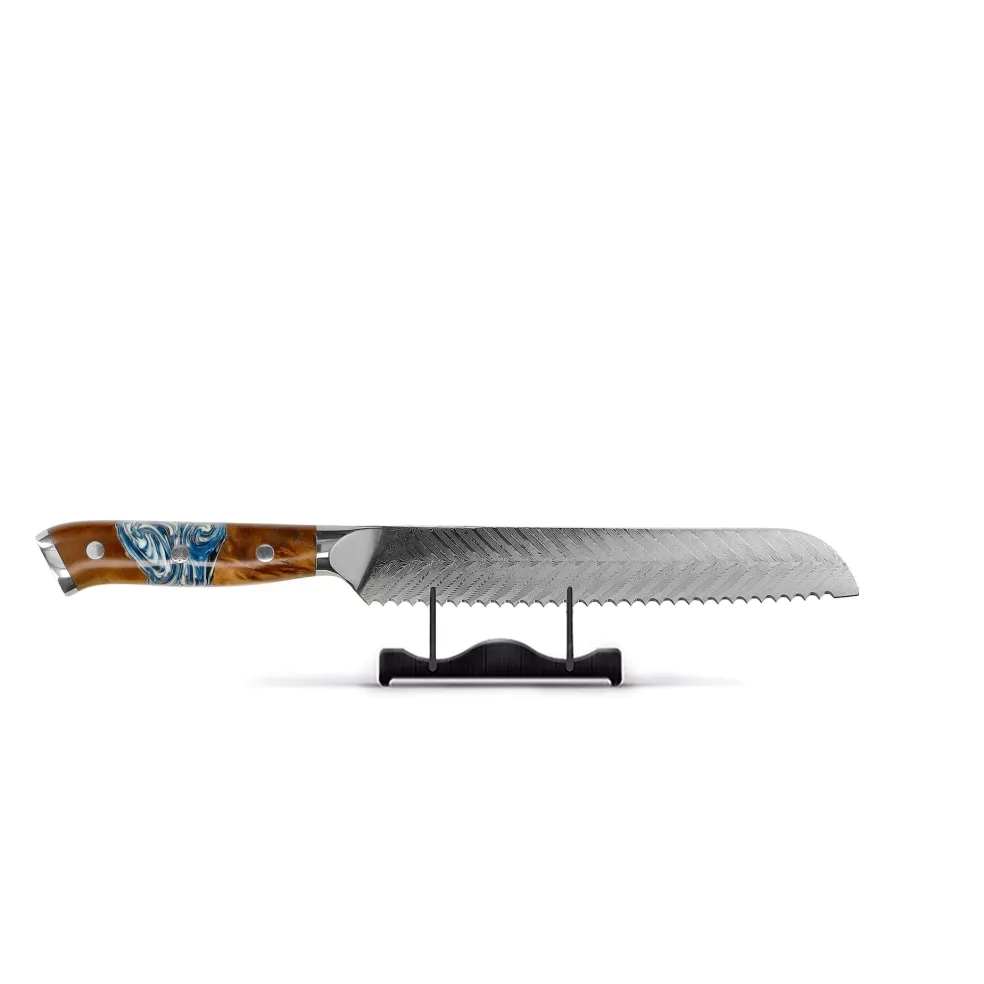 Shinrai Knives - Eclipse Series Damascus Broodmes 20 cm