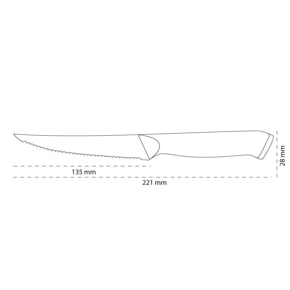 Shinrai Knives - Eclipse Series Damascus Steakmes 13 cm