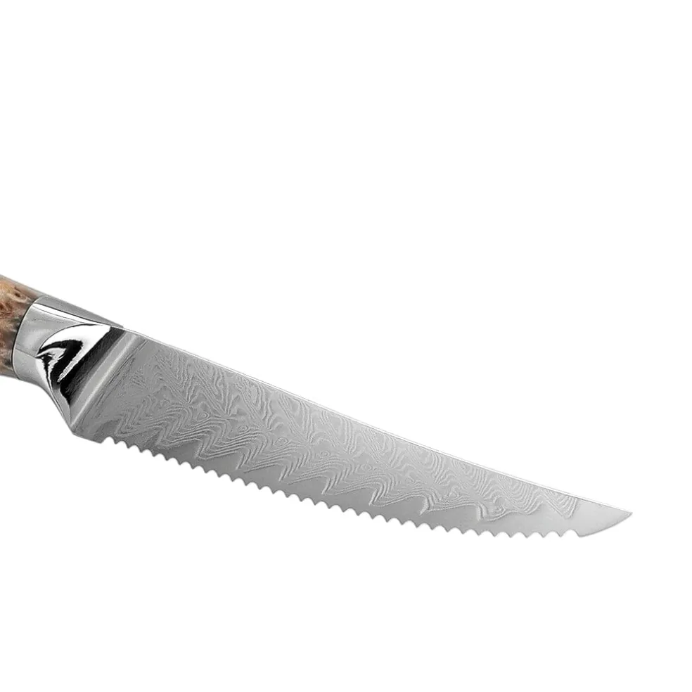 Shinrai Knives - Eclipse Series Damascus Steakmes 13 cm