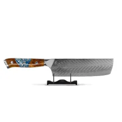 Shinrai Knives - Eclipse Series Damascus Nakirimes 18 cm