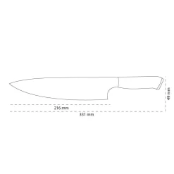 Shinrai Knives - Eclipse Series Damascus Koksmes 20 cm