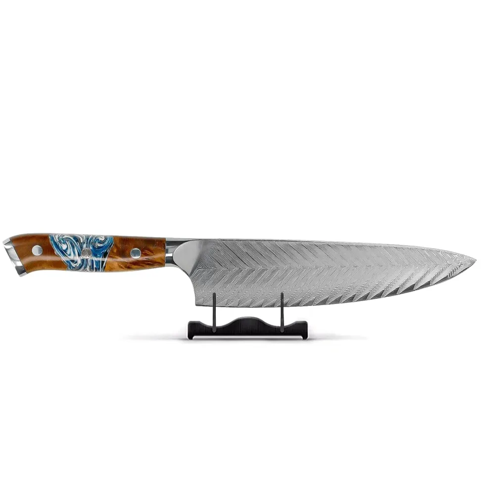 Shinrai Knives - Eclipse Series Damascus Koksmes 20 cm