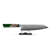 Shinrai Knives - Emerald Octagon Damascus Kiritsuke 23 cm - Special Edition