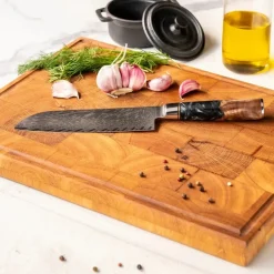 Shinrai Knives - Epoxy Onyx 6-delige Messenset + Messenblok Robur