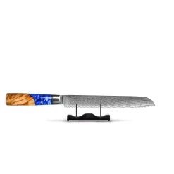 Shinrai Knives - Epoxy Sapphire 6-delige Damascus Messenset