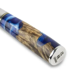 Shinrai Knives - Epoxy Sapphire Damascus Chinees Koksmes 19 cm