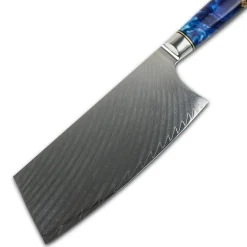 Shinrai Knives - Epoxy Sapphire Damascus Chinees Koksmes 19 cm