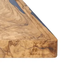 Shinrai Knives - Epoxy Sapphire Snijplank Olijfhout - 40 x 30 x 3 cm