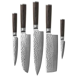 Shinrai Knives - Hammered Damast BR 5-Delige Messenset