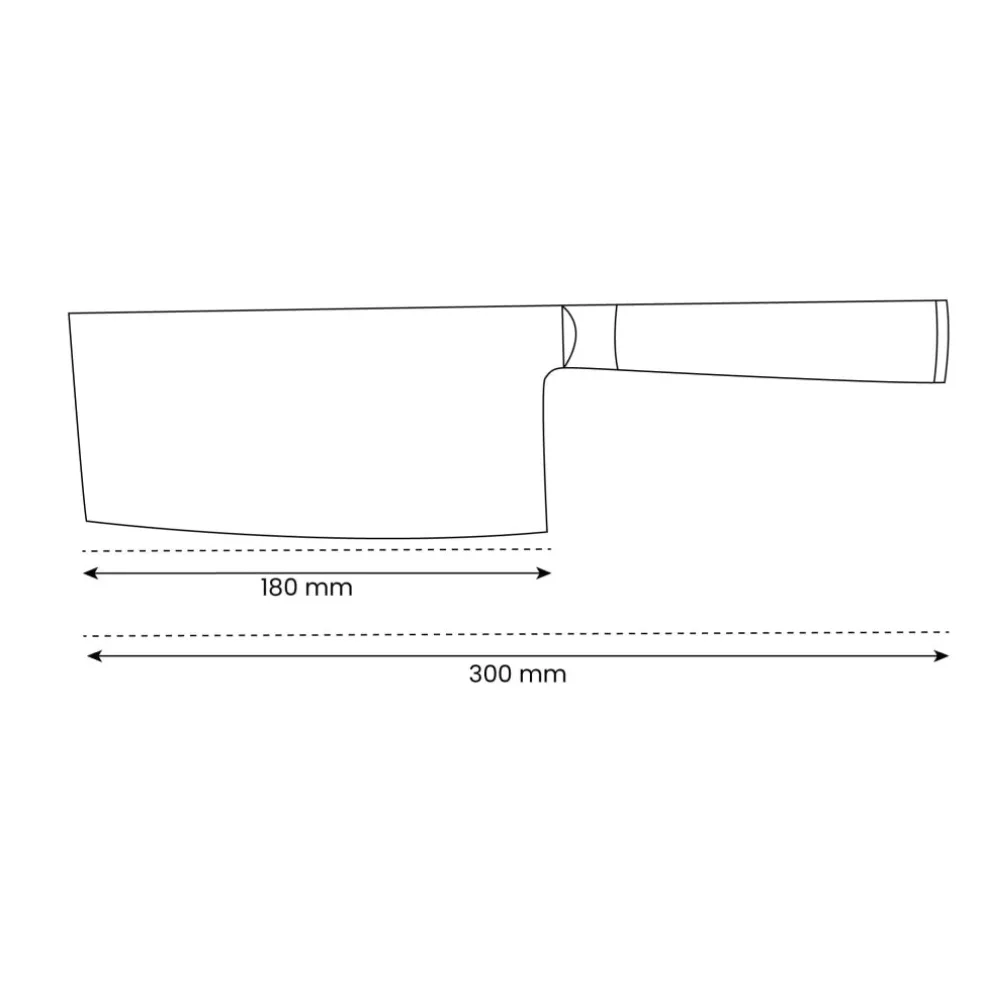 Shinrai Knives - Hammered Damast BR Chinees Koksmes - 18 cm