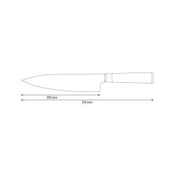 Shinrai Knives - Hammered Damast BR - Damascus Koksmes 20 cm