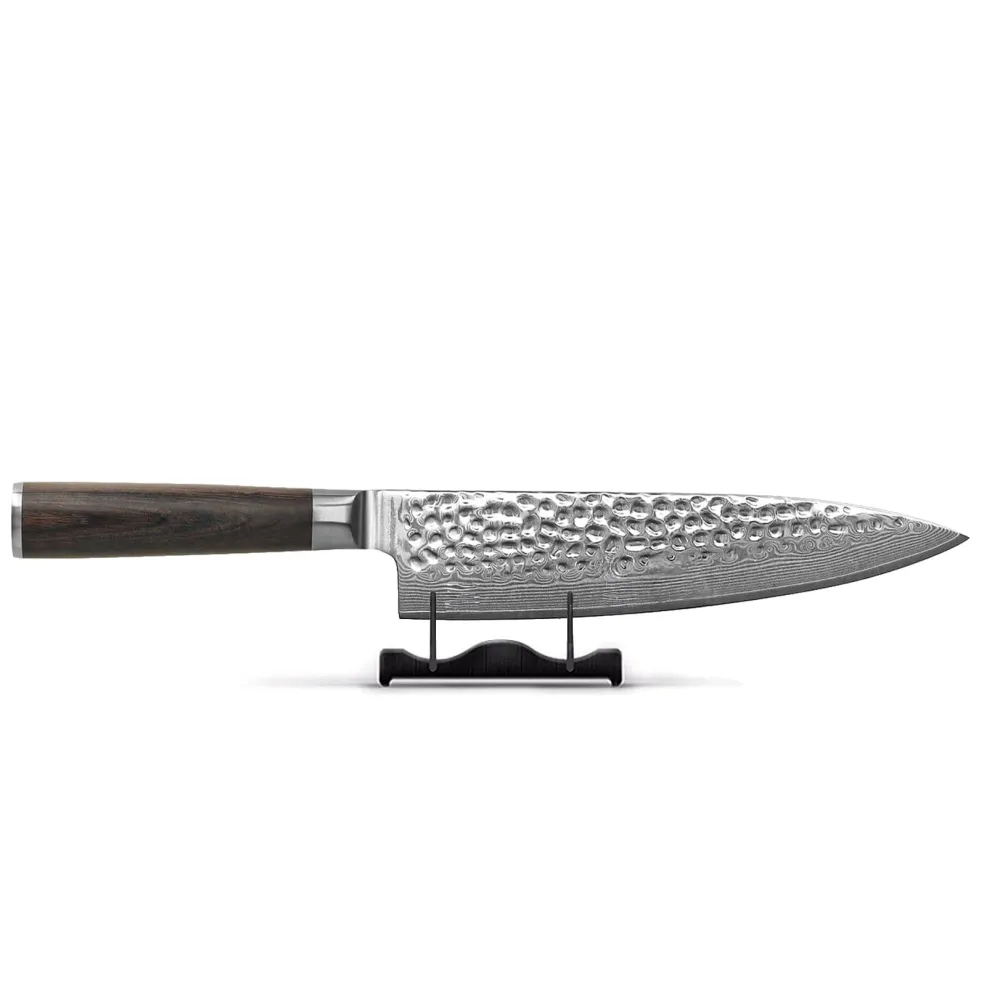 Shinrai Knives - Hammered Damast BR - Damascus Koksmes 20 cm