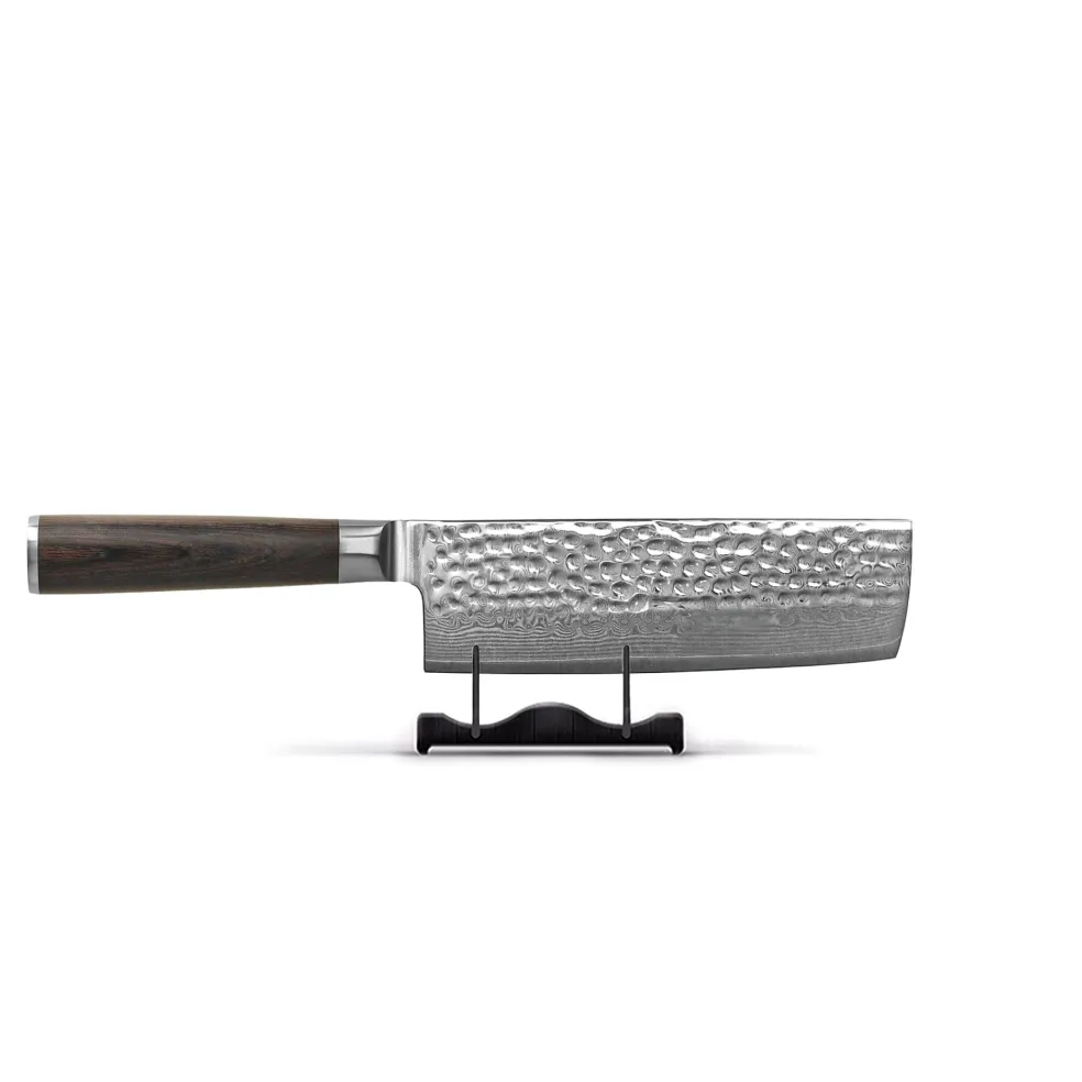 Shinrai Knives - Hammered Damast BR 5-delige Messenset + Messenblok Cito dubbelzijdig