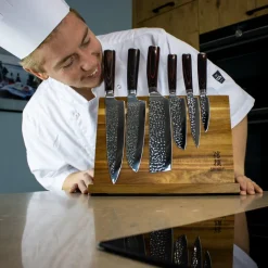 Shinrai Knives - Hammered RVS 6-delige Messenset