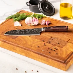 Shinrai Knives - Hammered RVS - 3-delige Messenset