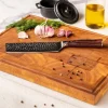 Shinrai Knives - Hammered RVS 6-delige Messenset + Messenblok Robur
