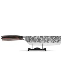 Shinrai Knives - Hammered RVS 6-delige Messenset + Messenblok + Slijpsteen