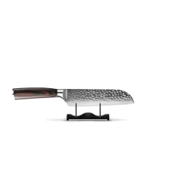 Shinrai Knives - Hammered RVS 6-delige Messenset + Messenblok + Slijpsteen